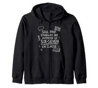 Prof Anglais Six-Seven Sarcastique Cadeau Rentrée Sweat à Capuche
