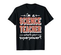 Prof de Sciences Pouvoir Drôle Enseignant T-Shirt