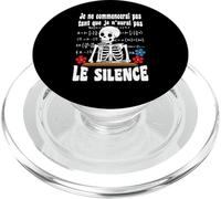 Prof Humour Souhaite Calme & Silence Cadeau Atsem maîtresse PopSockets PopGrip pour MagSafe