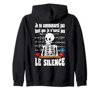 Prof Humour Souhaite Calme & Silence Cadeau Atsem maîtresse Sweat à Capuche