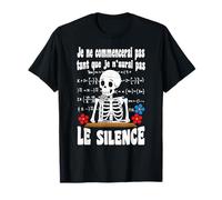 Prof Humour Souhaite Calme & Silence Cadeau Atsem maîtresse T-Shirt
