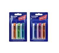 PROF - Lot de 3 Briquets, Jetables, Différentes Couleurs, Idée Cadeau