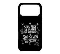 Prof Maths Six-Seven Sarcastique Cadeau Rentrée Coque pour iPhone 17 Pro Max