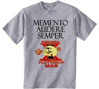Prof·Slow Flottiglia Decima Mas Italy WWII Crew Neck Unisex Short Sleeve T-Shirt Grey S