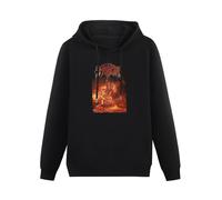 Prof·Slow Immortal Damned in Black Hoody Unisex Ptinted Hoodies Long Sleeve Men's Hooded with Pocket Black M