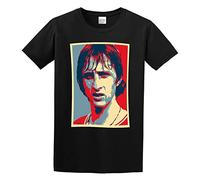 Prof·Slow Jinghongdianzi Johan Cruyff Unisex O-Neck 100% Cotton Short-Sleeve T-Shirts Black XXL