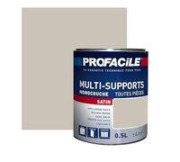 PROFACILE Peinture intérieure multi-supports, satin, murs, plafonds, boiseries, radiateurs, sans odeur, plusieurs teintes 0.5 litre