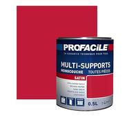PROFACILE Peinture intérieure multi-supports, satin, murs, plafonds, boiseries, radiateurs, sans odeur, plusieurs teintes 0.5 litre
