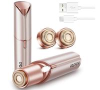 Profeir Facial Hair Removal for Women, Hair Removal Device, Facial Hair Remover for Women Face, Finishing Touch for Upper Lips, Chin & Cheeks, USB Rechargeable Included Two Replacement Heads