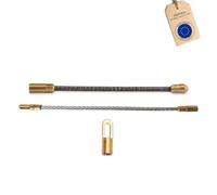 PROFERCA Kit d'accessoires Aiguille Electricien 3mm | Filetage Universel M4 | 2 Têtes Flexibles | 1 Anneau Final