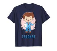 Professeur caricatural Tenant Papier et Baguette T-Shirt