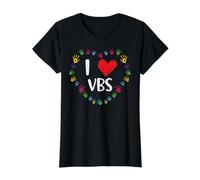 Professeur chrétien de l'école biblique I Love VBS Vacation T-Shirt Graphique avec Valeur