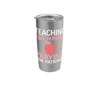 Professeur chrétien enseignant prier patience école du dimanche Gobelet isotherme en acier inoxydable double paroi