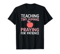 Professeur chrétien Enseignant Prier Patience école du Dimanche T-Shirt