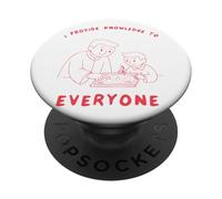 Professeur Citation Design Je Transmets Le Savoir PopSockets PopGrip Adhésif