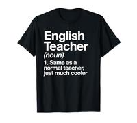 Professeur d'Anglais Definition Funny Cadeau École T-Shirt