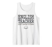 Professeur d'anglais en Silence corrigeant Votre Grammaire drôle Débardeur