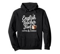 Professeur d'anglais Fuel Coffee Commas Education Sweat à Capuche