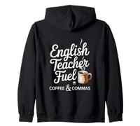 Professeur d'anglais Fuel Coffee Commas Education Sweat à Capuche