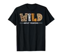 Professeur d'anglais Wild About Reading Books Lovers Library Day T-Shirt