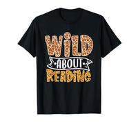Professeur d'anglais Wild About Reading Books Lovers Library Day T-Shirt