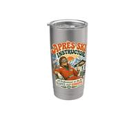 Professeur d'après-ski rétro Slopes Schnapps Legend Gobelet isotherme en acier inoxydable double paroi