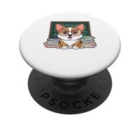 Professeur d'art canin Corgi Enseignant Enseigner aux professeurs d'art PopSockets PopGrip Adhésif