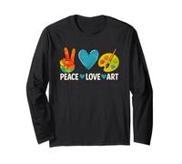 Professeur d'art Peace Love Art pour Artistes et Peintres Manche Longue