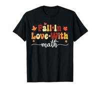 Professeur d'automne Tombe Amoureux des mathématiques Funny T-Shirt