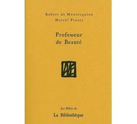 Professeur de beauté - Robert De Montesquiou - La Bibliotheque - broché - Essai