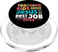 Professeur de Bible Enseigner aux Enfants sur Jésus Meilleur PopSockets PopGrip pour MagSafe