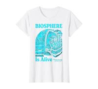 Professeur de biologie Sciences de la Terre Écologie Étudiant en Environnement T-Shirt Graphique avec Valeur, Femme, Blanc, L