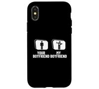 Professeur de chimie Votre petit ami Mon petit ami Chimiste drôle Coque pour iPhone X/XS