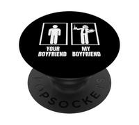 Professeur de chimie Votre petit ami Mon petit ami Chimiste drôle PopSockets PopGrip Adhésif