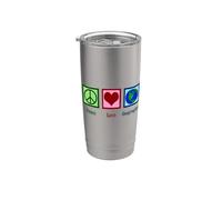 Professeur de géographie d'amour de paix Gobelet isotherme en acier inoxydable double paroi