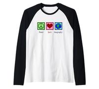 Professeur de géographie d'amour de Paix Manche Raglan