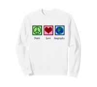 Professeur de géographie d'amour de Paix Sweatshirt