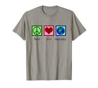 Professeur de géographie d'amour de Paix T-Shirt