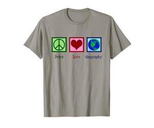 Professeur de géographie d'amour de Paix T-Shirt