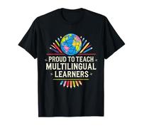 Professeur de Langues Amusant Fier d'enseigner à des apprenants multilingues T-Shirt