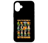 Professeur de Lecture Comment Devenir Un Meilleur Lecteur Amateur de Livres Coque pour iPhone 16 Plus