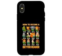 Professeur de Lecture Comment Devenir Un Meilleur Lecteur Amateur de Livres Coque pour iPhone X/XS