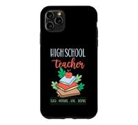 Professeur de lycée Enseigner Motivate Love Inspire School Devise Coque pour iPhone 11 Pro Max