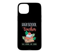 Professeur de lycée Enseigner Motivate Love Inspire School Devise Coque pour iPhone 15 Plus