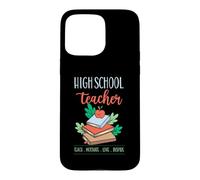 Professeur de lycée Enseigner Motivate Love Inspire School Devise Coque pour iPhone 15 Pro Max