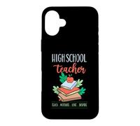 Professeur de lycée Enseigner Motivate Love Inspire School Devise Coque pour iPhone 16 Plus