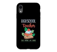 Professeur de lycée Enseigner Motivate Love Inspire School Devise Coque pour iPhone XR
