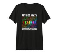 Professeur de mathématiques à la Retraite sans Aucun T-Shirt Haut de Gamme
