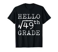 Professeur de mathématiques Hello Square Root de 49e et 7e année, drôle T-Shirt