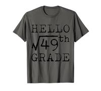 Professeur de mathématiques Hello Square Root de 49e et 7e année, drôle T-Shirt